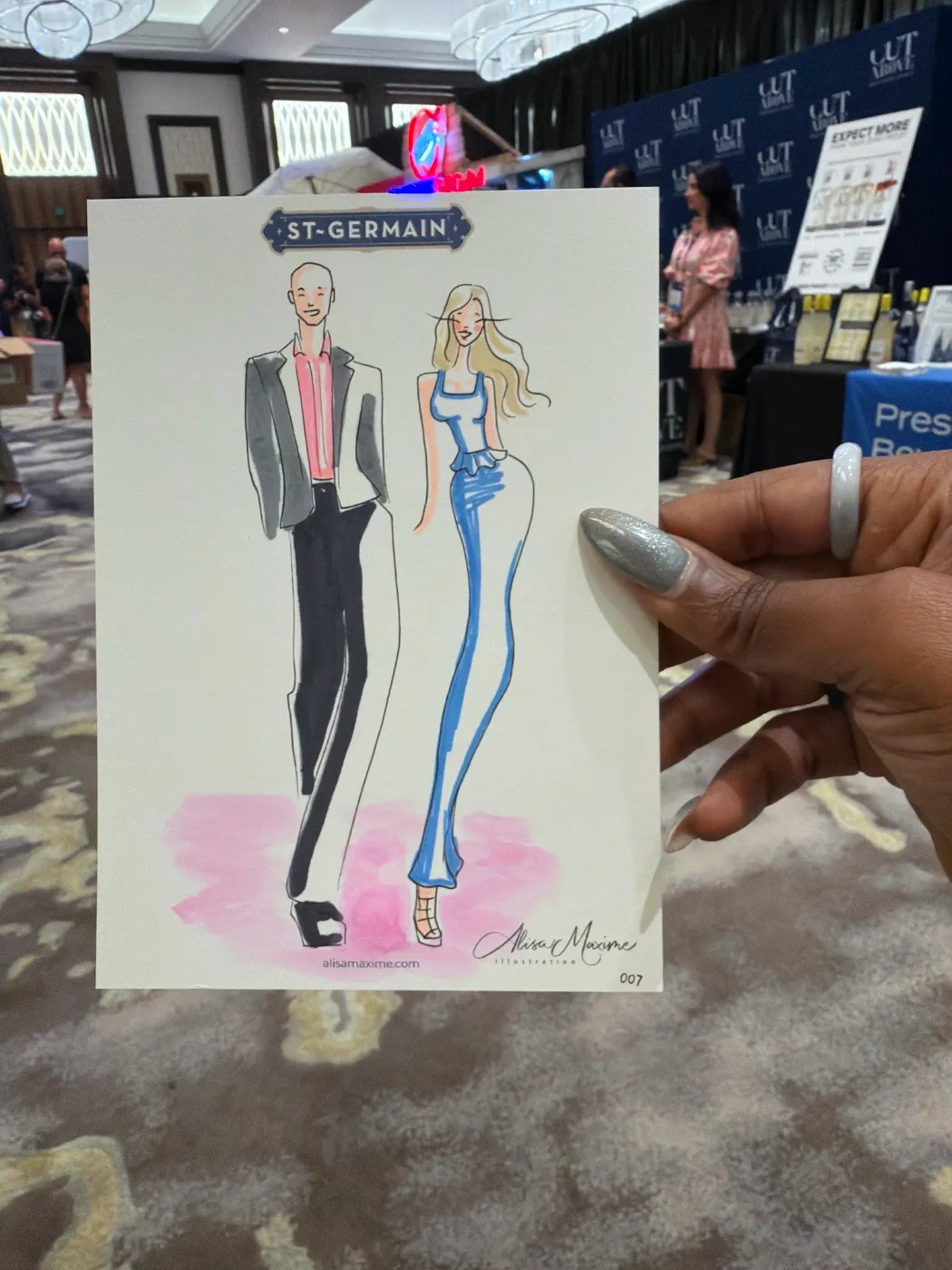Live fashion sketch 8 from Event at The Post Oak Hotel, Houston