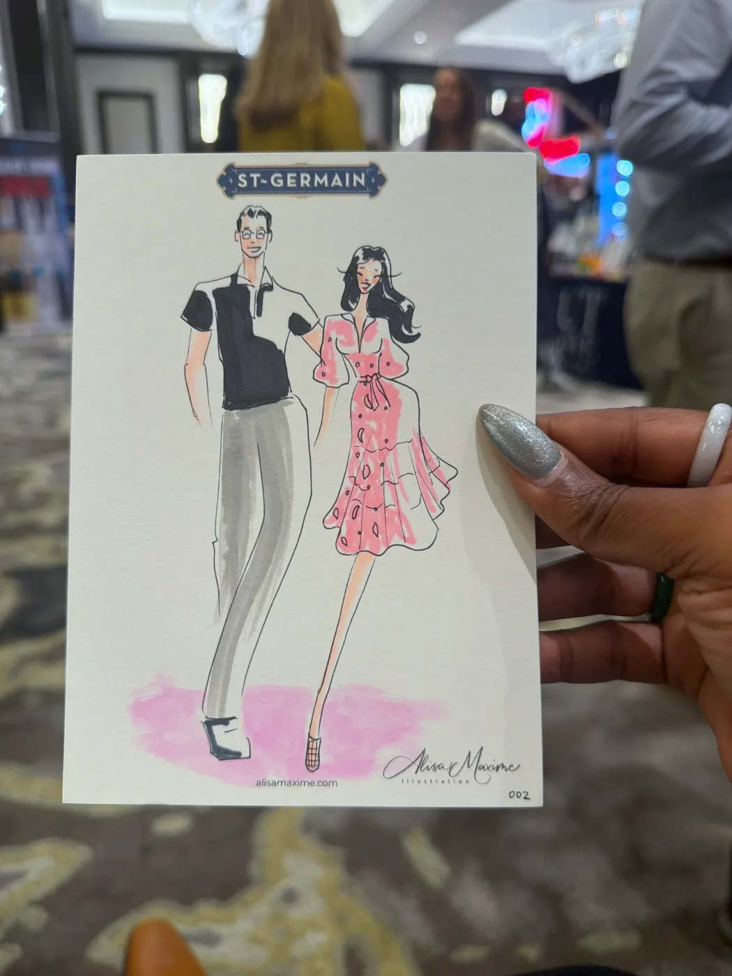 Live fashion sketch 3 from Event at The Post Oak Hotel, Houston