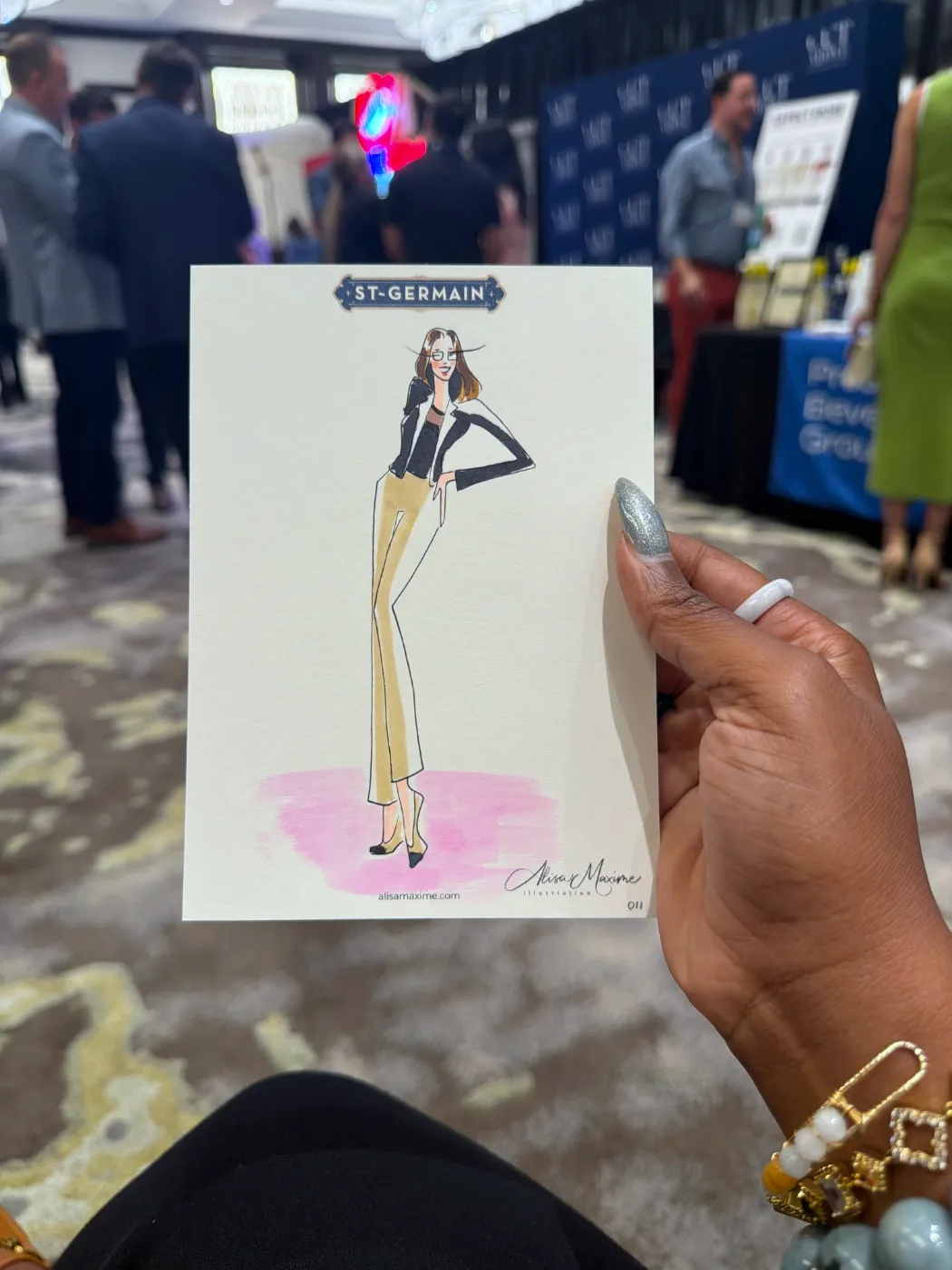 Live fashion sketch 11 from Event at The Post Oak Hotel, Houston