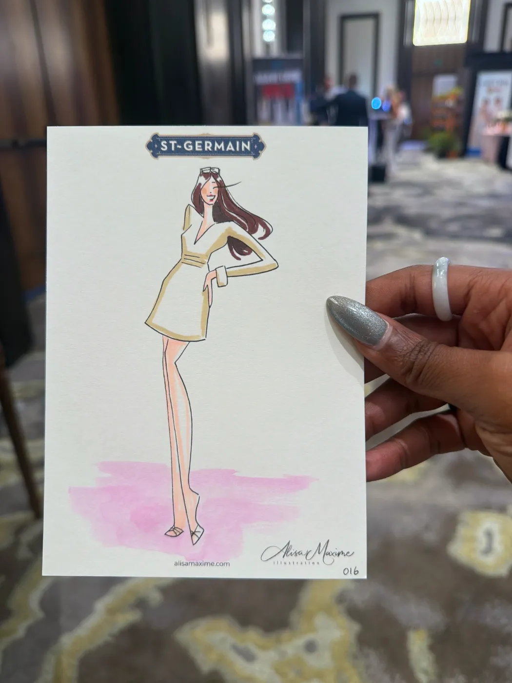 Live fashion sketch 16 from Event at The Post Oak Hotel, Houston