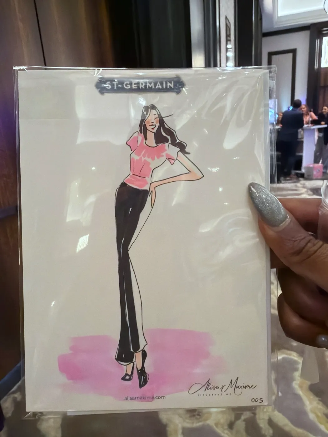 Live fashion sketch 6 from Event at The Post Oak Hotel, Houston
