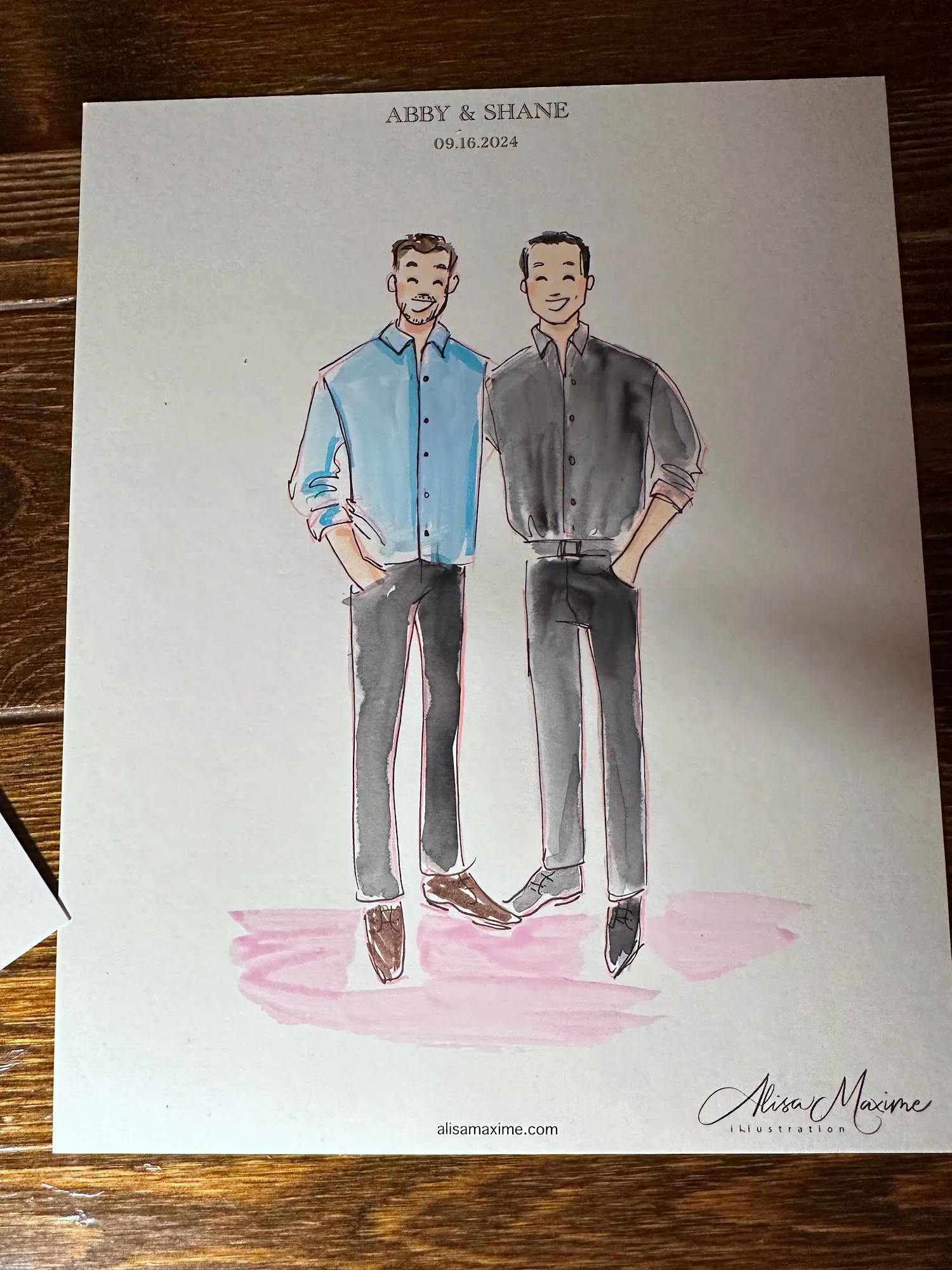 Live fashion sketch 15 from A Beautiful Wedding Celebration at Full Moon Resort
