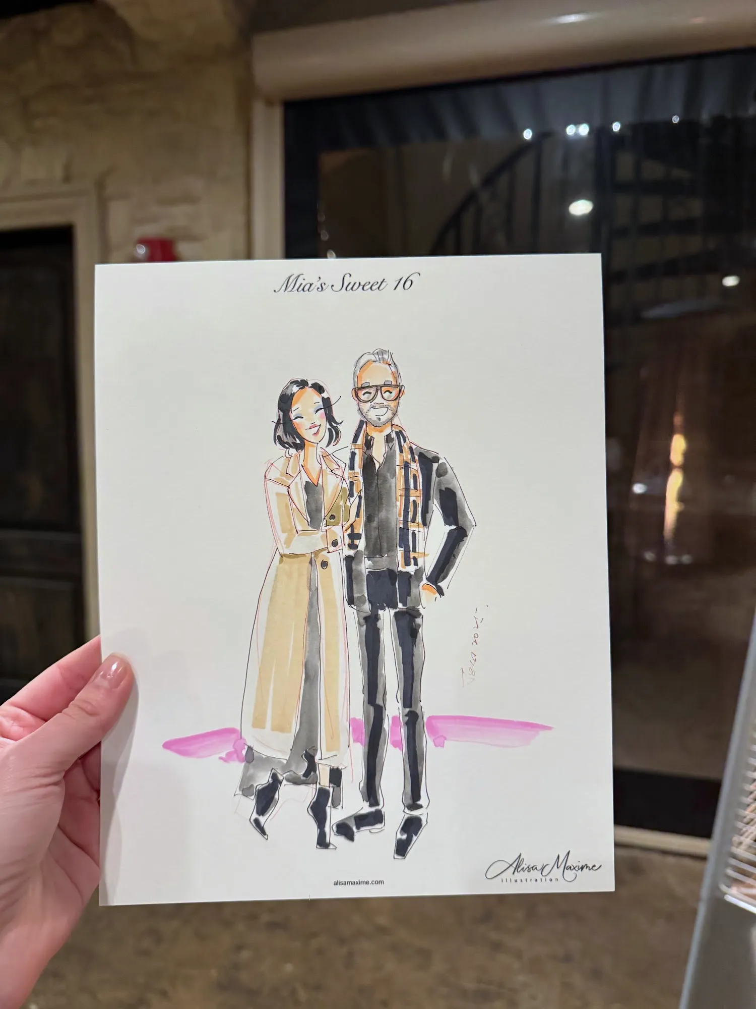 Live fashion sketch 3 from Sweet 16 Celebration at Knotting Hill Place, Little Elm