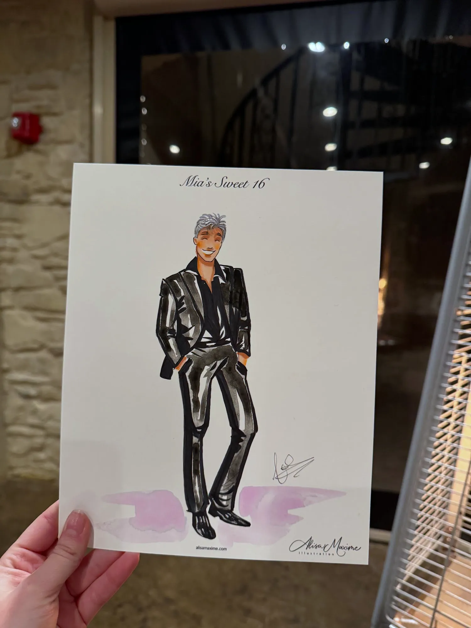 Live fashion sketch 11 from Sweet 16 Celebration at Knotting Hill Place, Little Elm