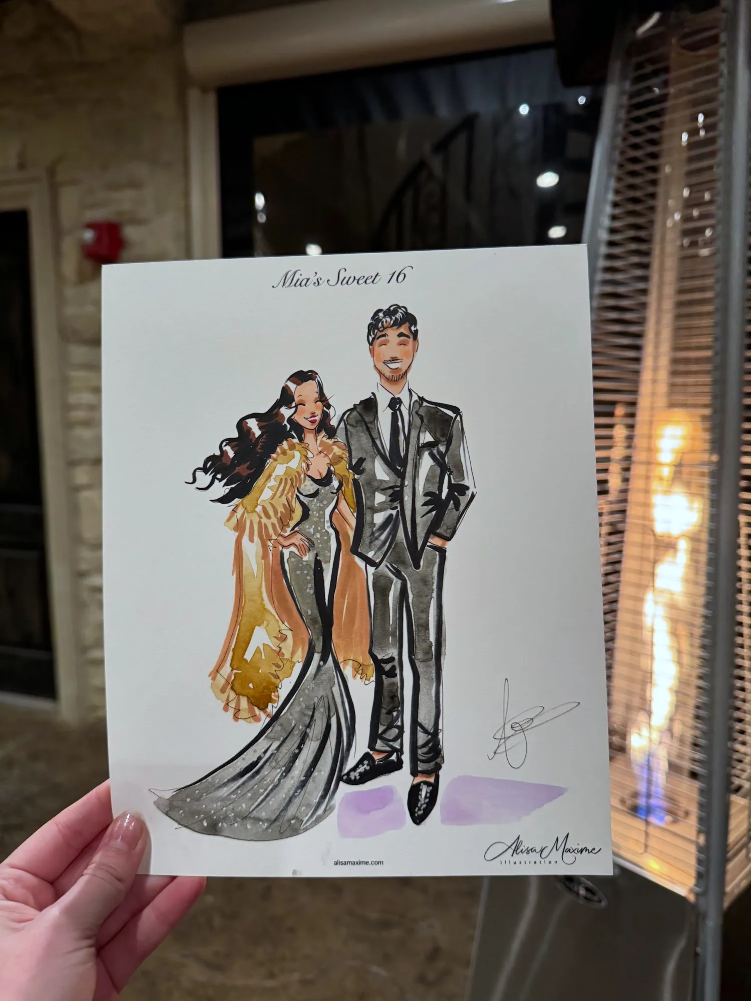 Live fashion sketch 10 from Sweet 16 Celebration at Knotting Hill Place, Little Elm