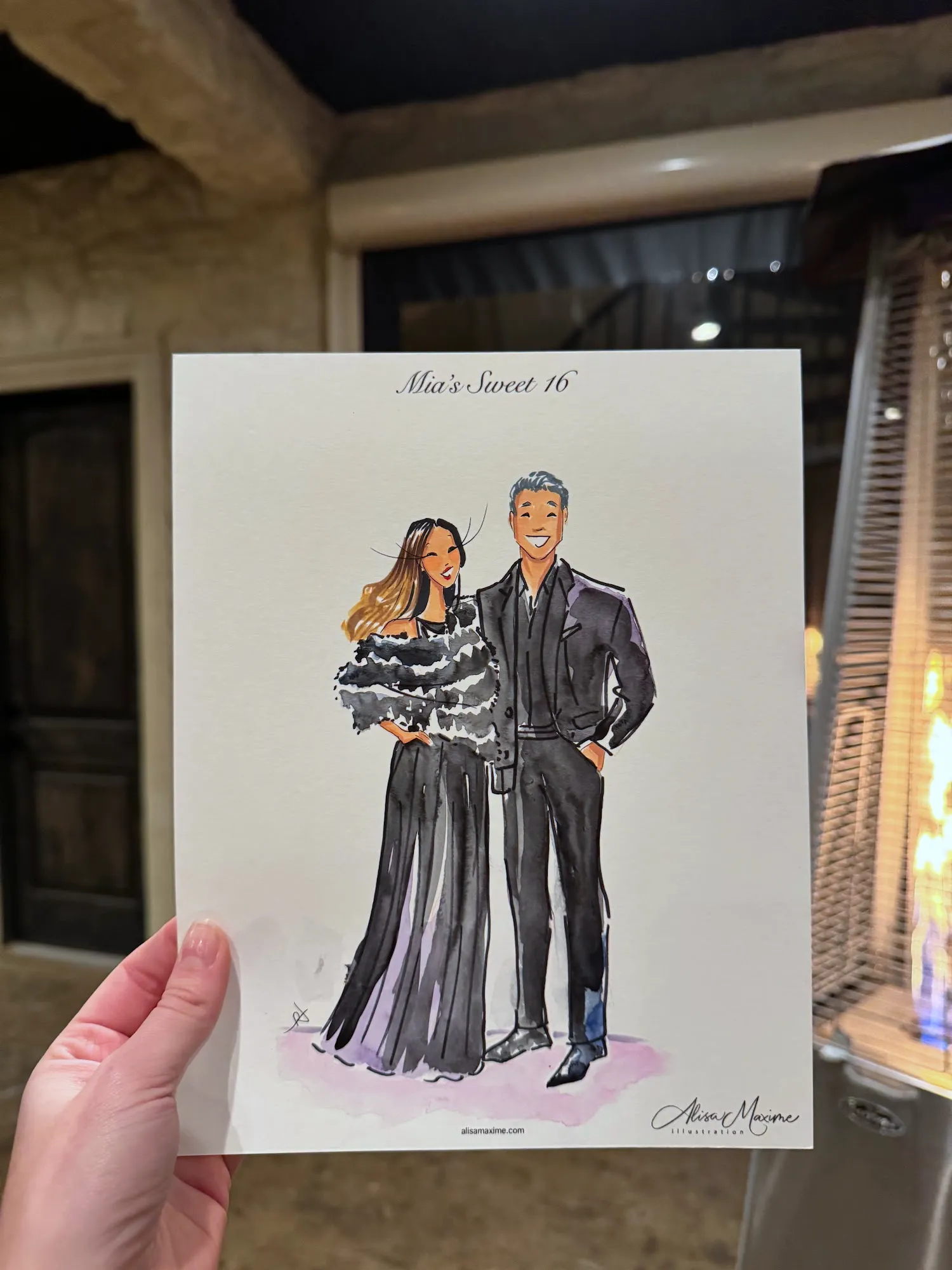 Live fashion sketch 7 from Sweet 16 Celebration at Knotting Hill Place, Little Elm