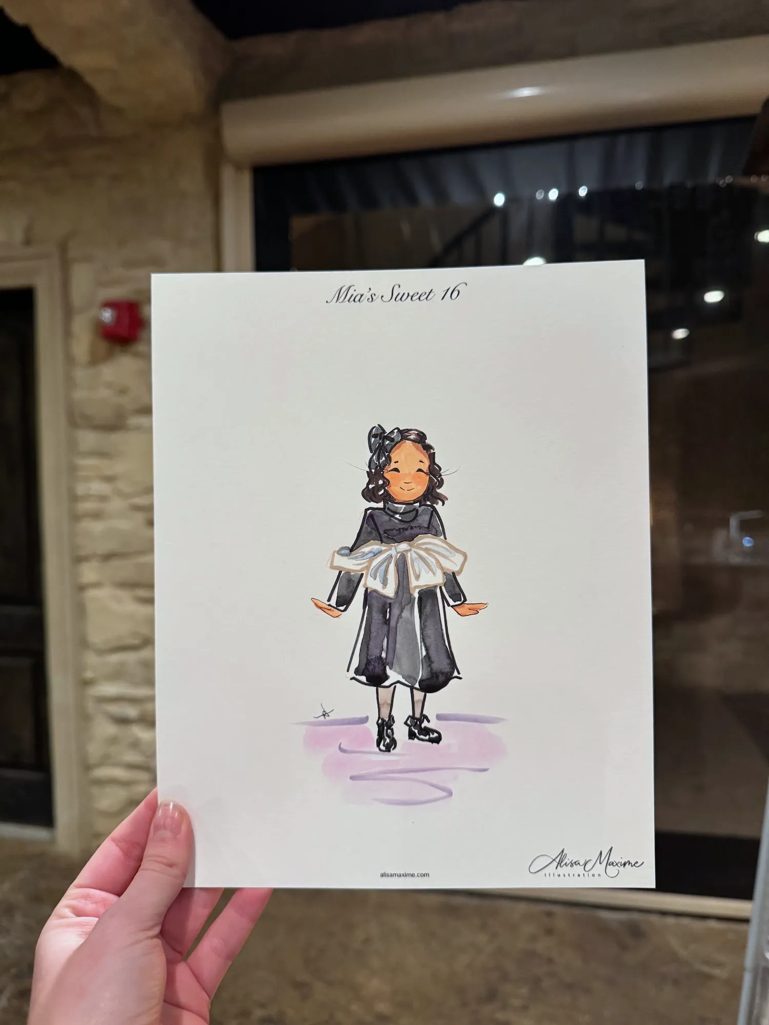 Live fashion sketch 5 from Sweet 16 Celebration at Knotting Hill Place, Little Elm
