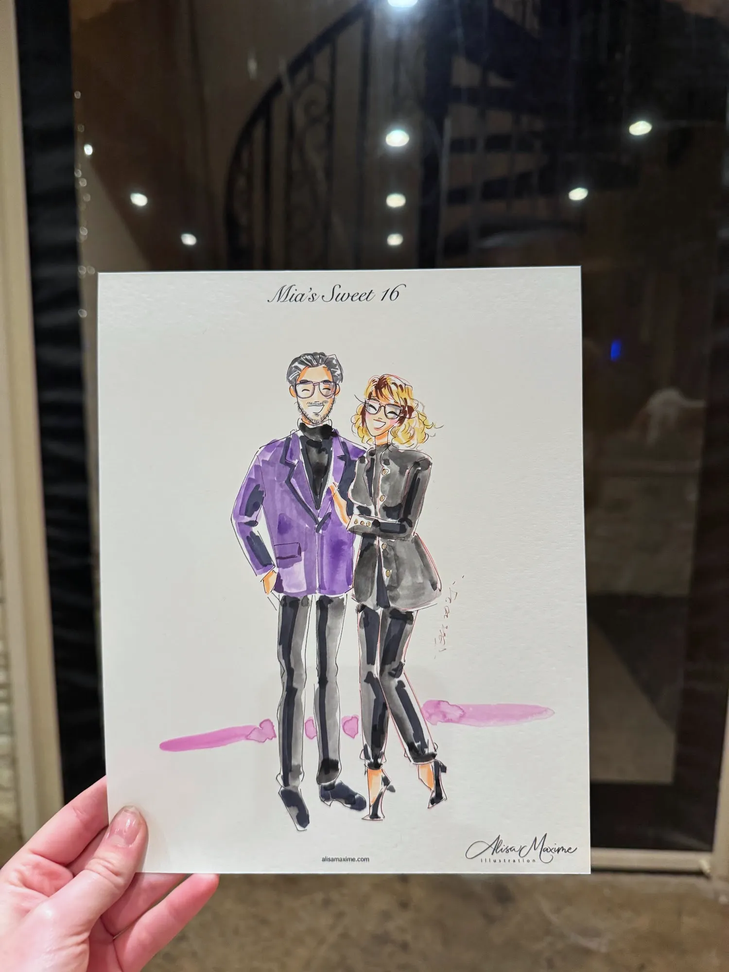 Live fashion sketch 12 from Sweet 16 Celebration at Knotting Hill Place, Little Elm
