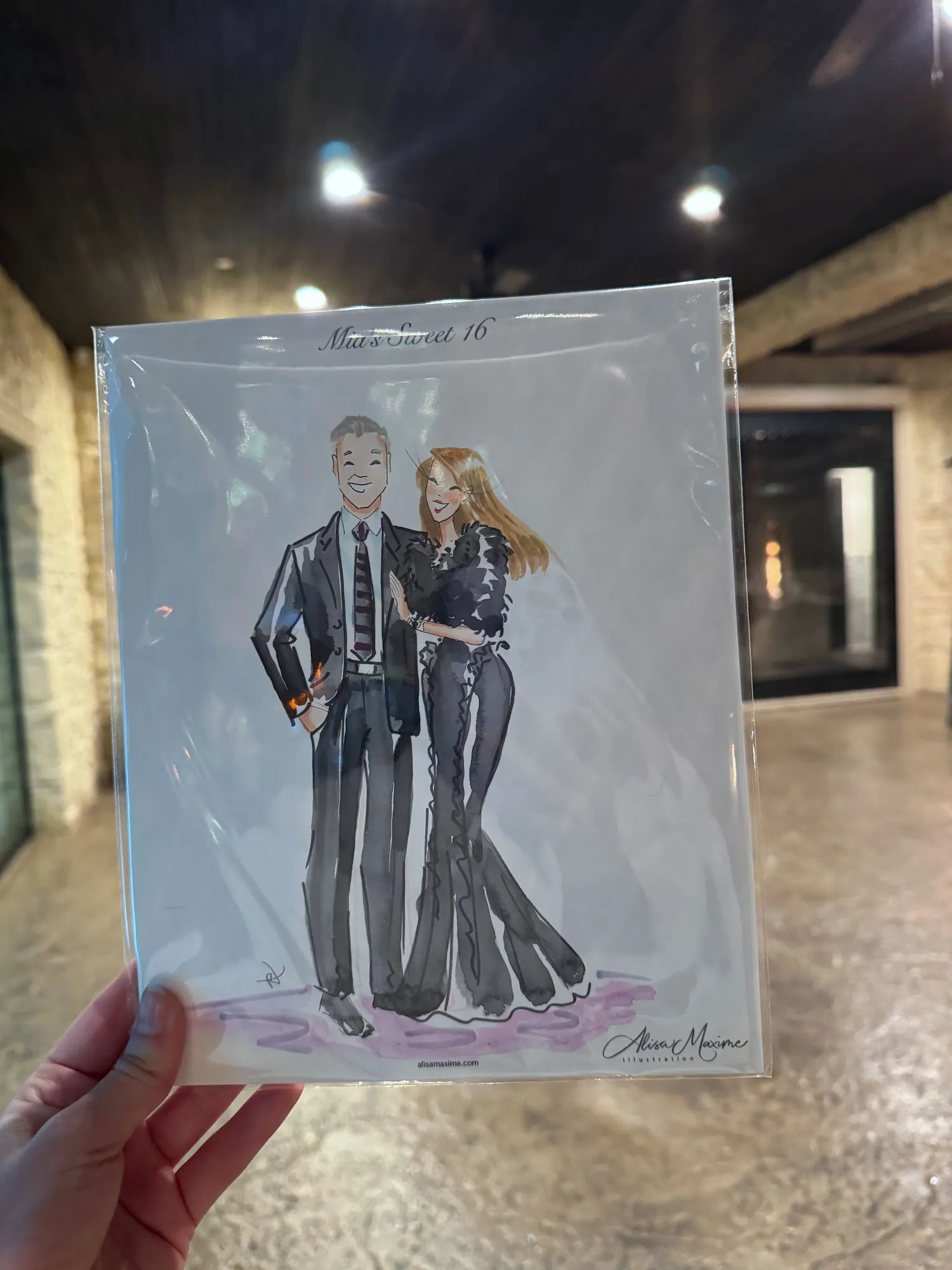 Live fashion sketch 13 from Sweet 16 Celebration at Knotting Hill Place, Little Elm