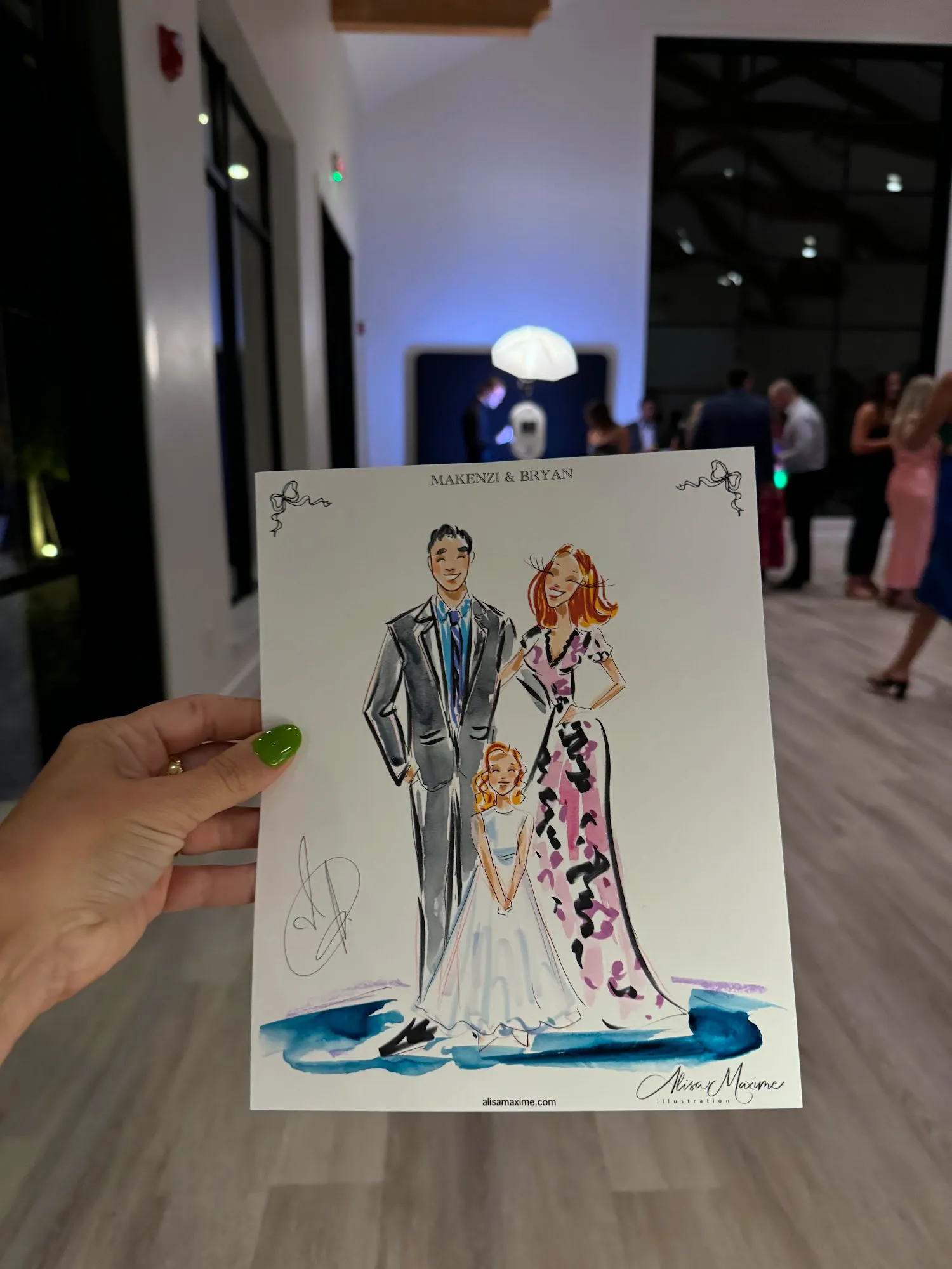 Live fashion sketch 16 from Austin Wedding Celebration at The Arlo