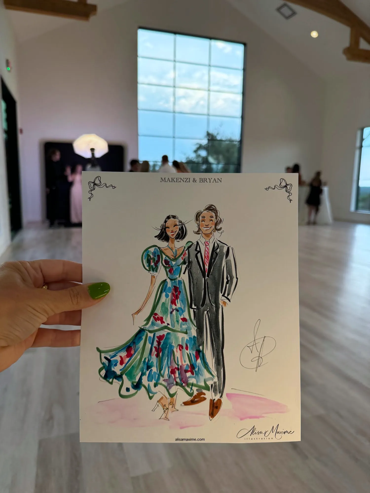 Live fashion sketch 8 from Austin Wedding Celebration at The Arlo