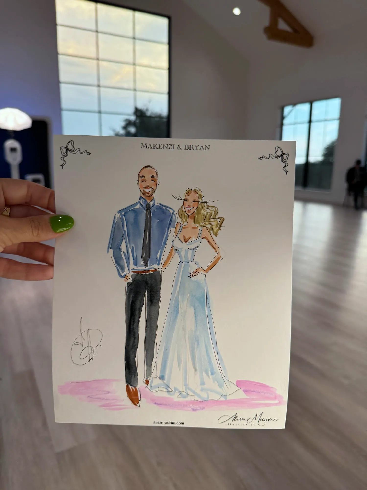 Live fashion sketch 9 from Austin Wedding Celebration at The Arlo