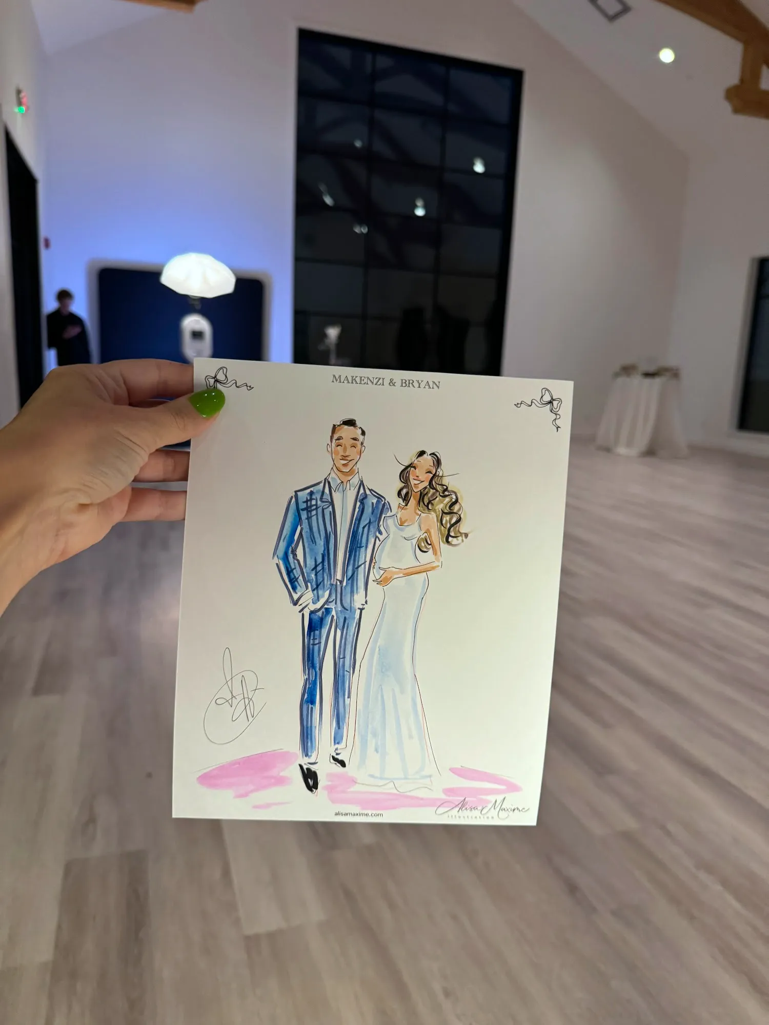 Live fashion sketch 14 from Austin Wedding Celebration at The Arlo
