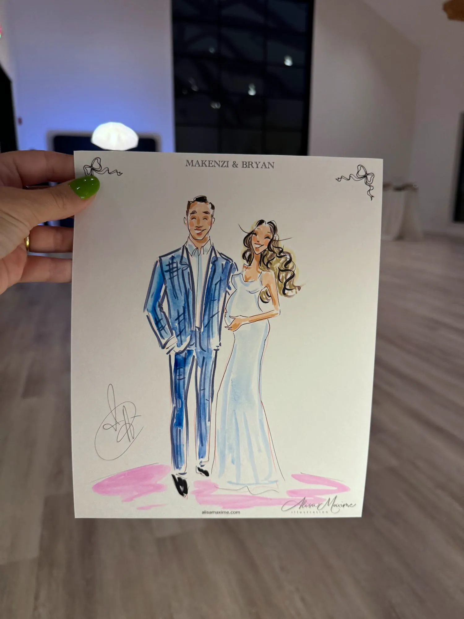 Live fashion sketch 13 from Austin Wedding Celebration at The Arlo