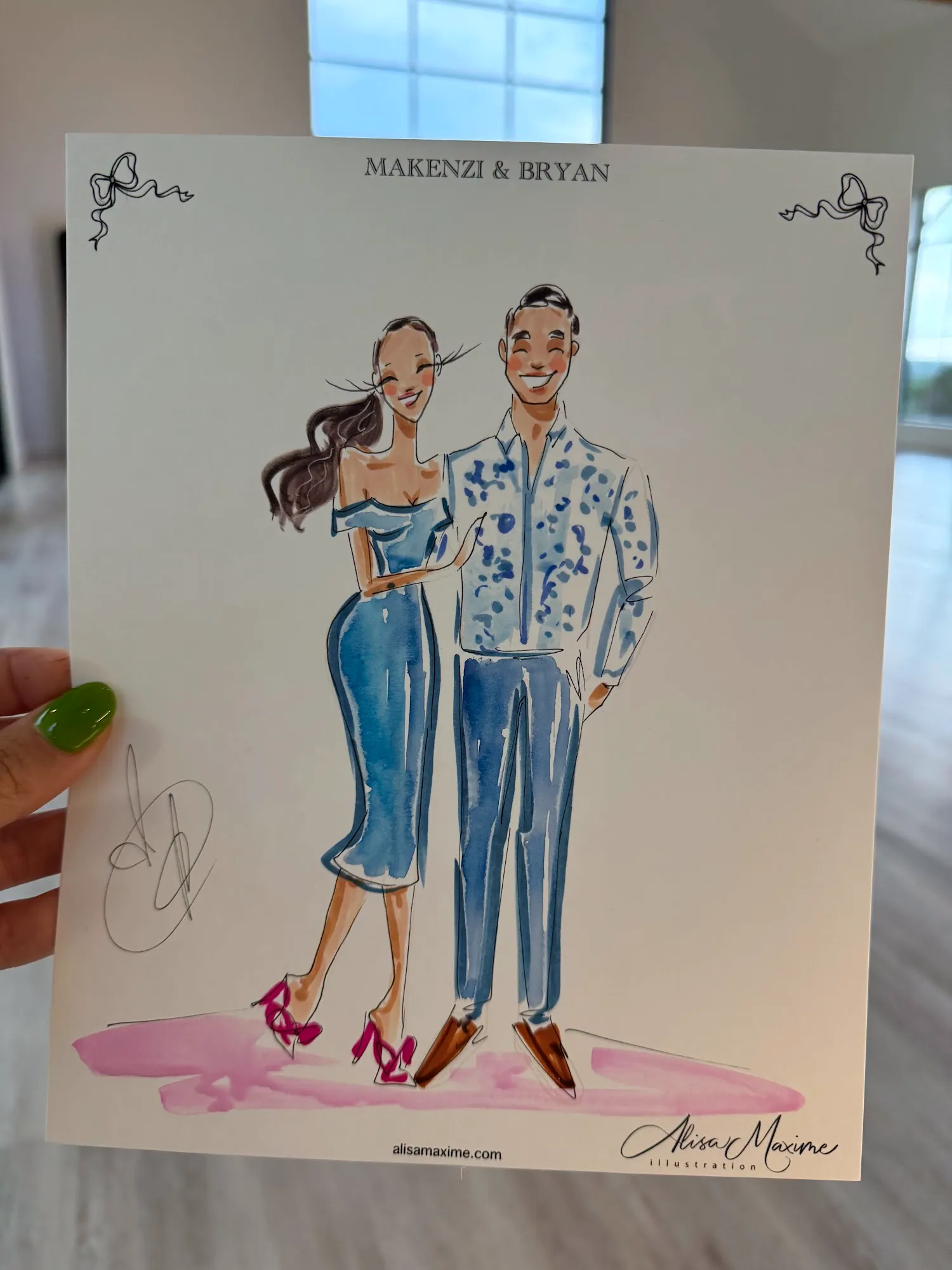 Live fashion sketch 4 from Austin Wedding Celebration at The Arlo