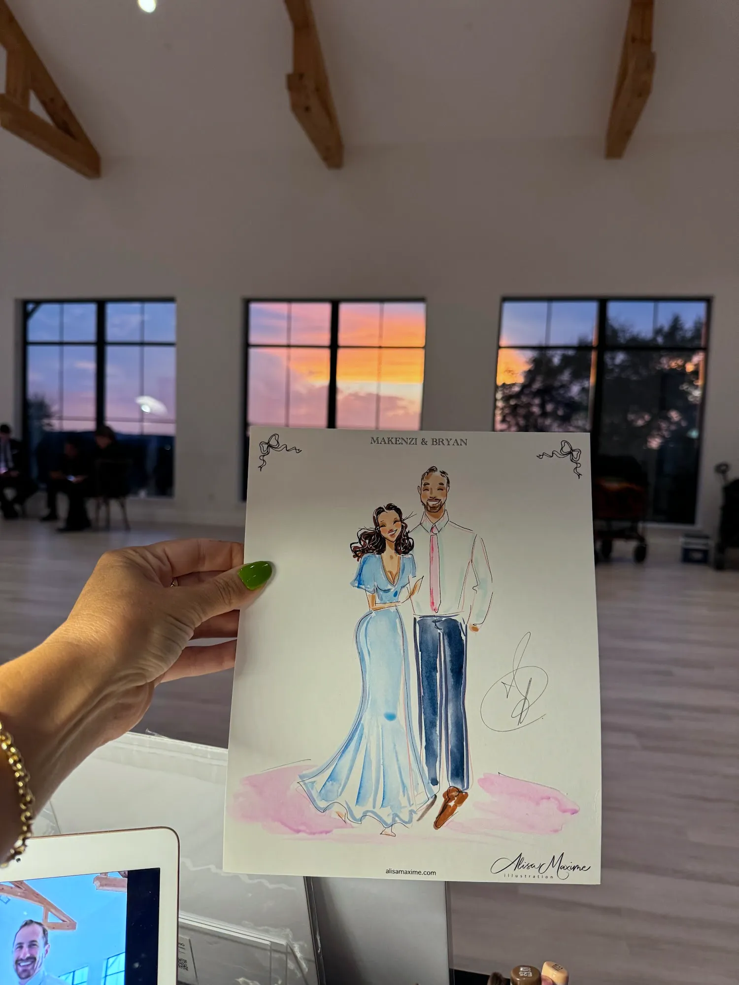 Live fashion sketch 11 from Austin Wedding Celebration at The Arlo