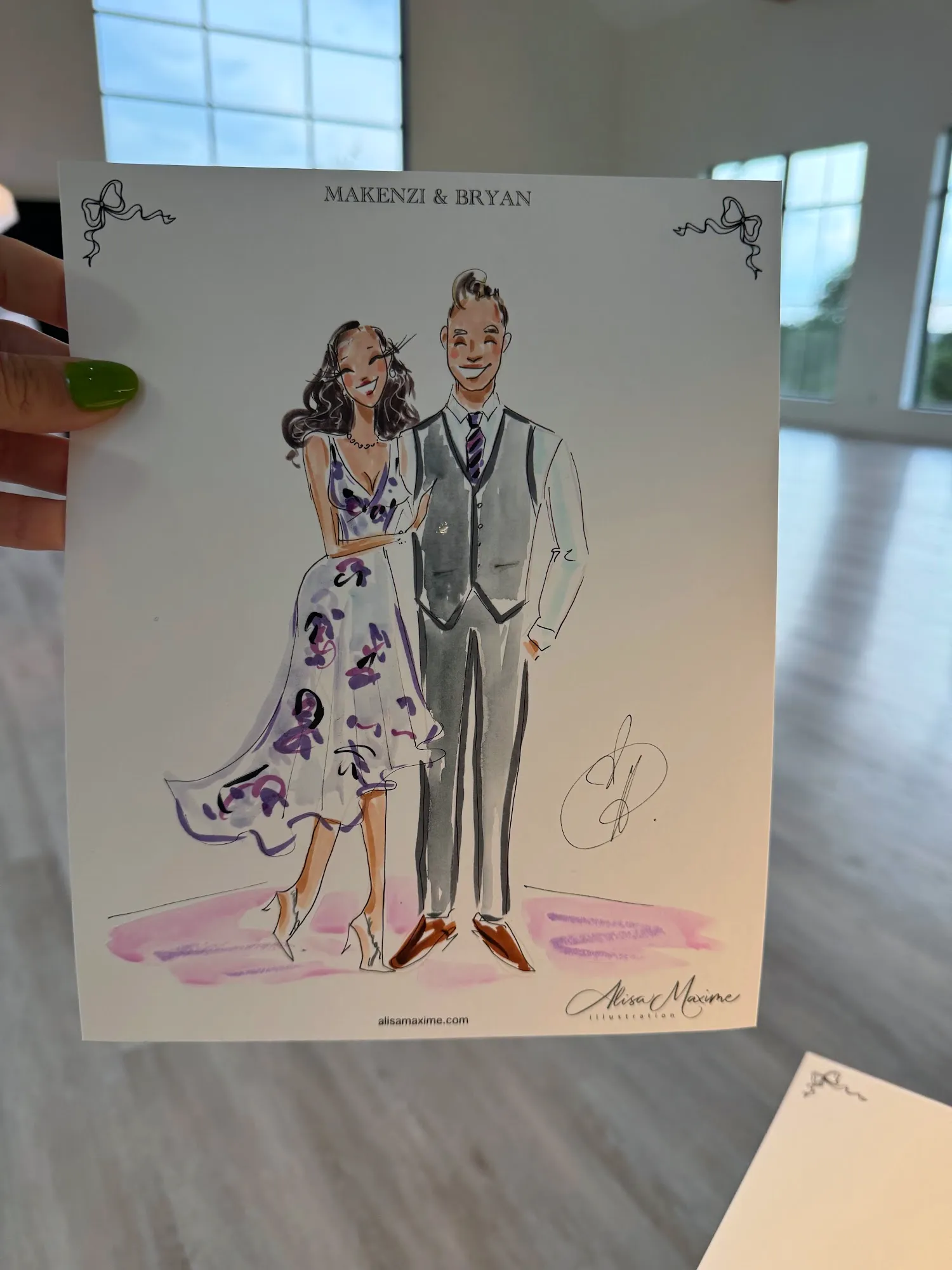 Live fashion sketch 3 from Austin Wedding Celebration at The Arlo