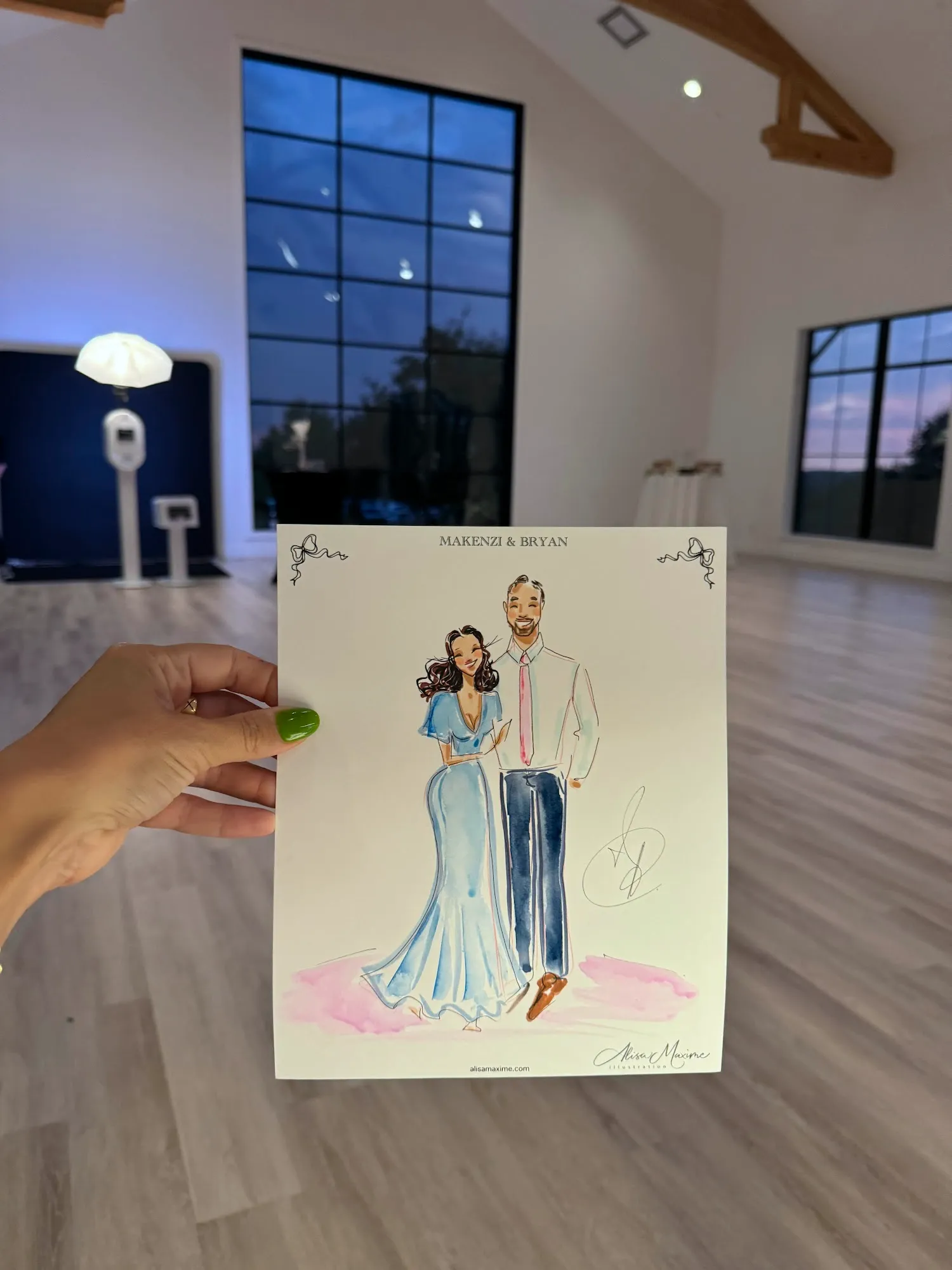 Live fashion sketch 10 from Austin Wedding Celebration at The Arlo