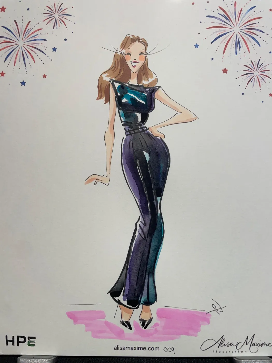 Live fashion sketch 10 from Corporate Event at The Langham, New York