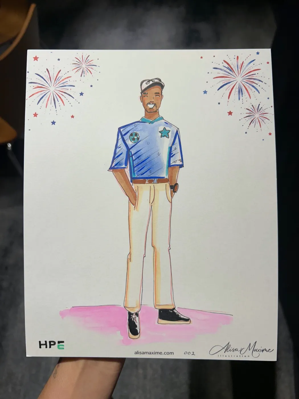 Live fashion sketch 3 from Corporate Event at The Langham, New York