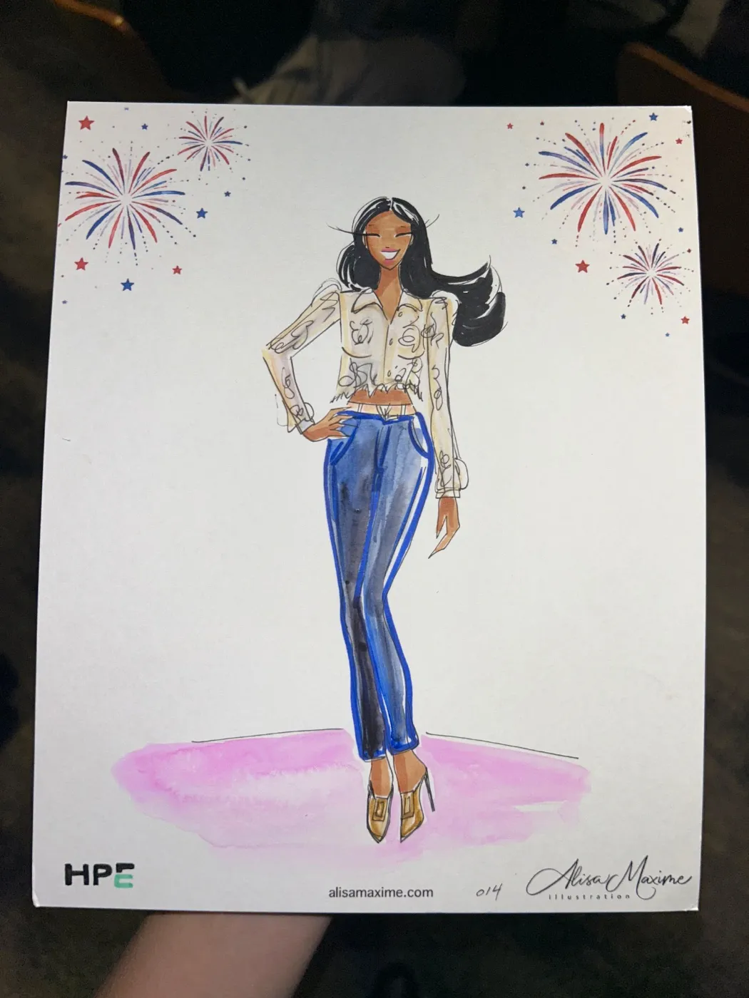 Live fashion sketch 14 from Corporate Event at The Langham, New York