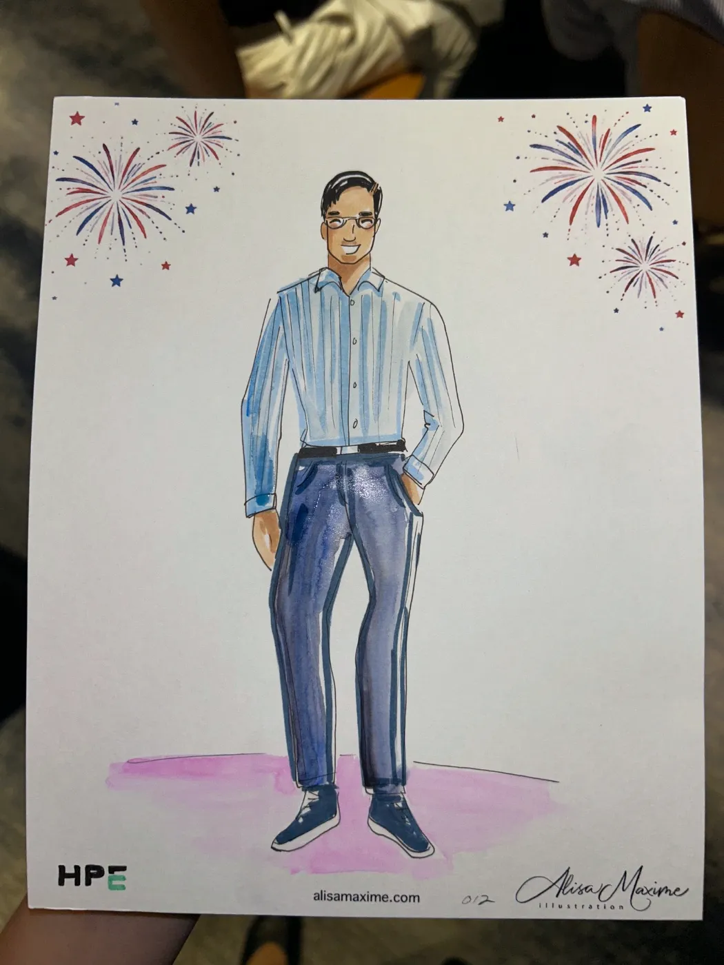 Live fashion sketch 12 from Corporate Event at The Langham, New York