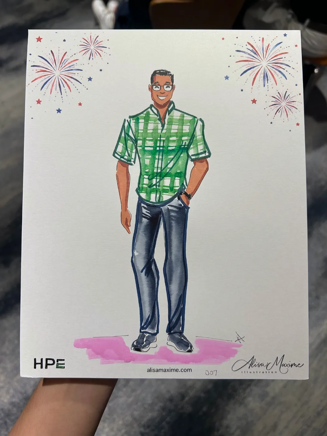 Live fashion sketch 8 from Corporate Event at The Langham, New York