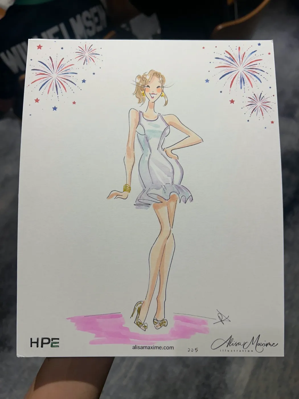 Live fashion sketch 6 from Corporate Event at The Langham, New York