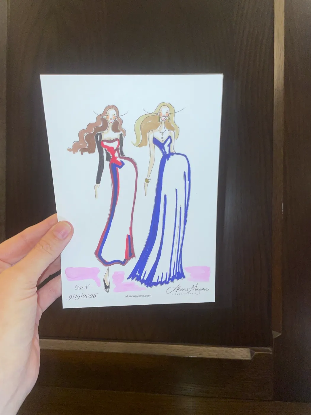Live fashion sketch 9 from Wedding Celebration in Chicago