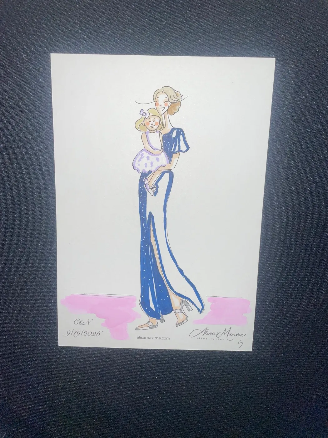 Live fashion sketch 4 from Wedding Celebration in Chicago