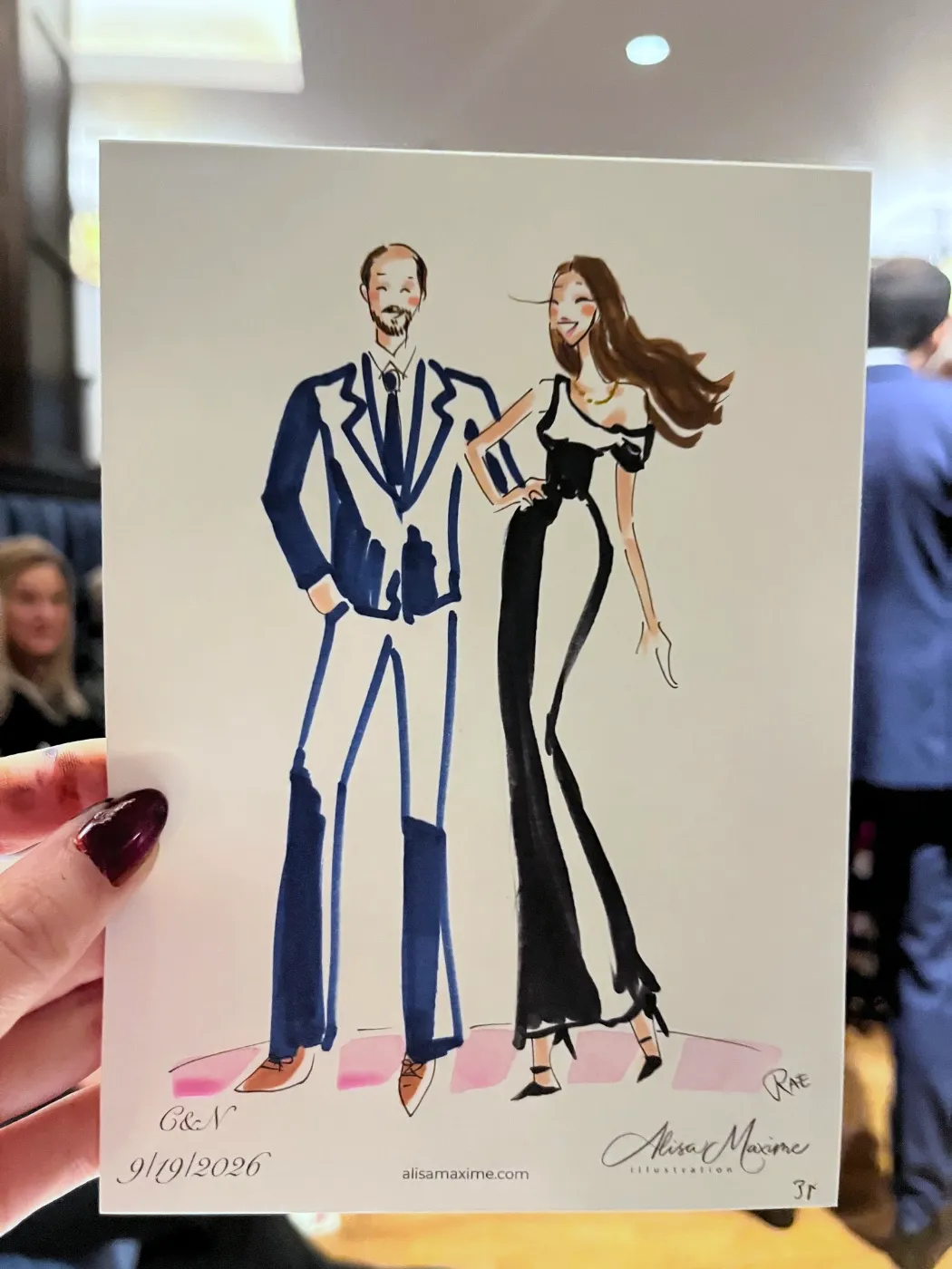 Live fashion sketch 12 from Wedding Celebration in Chicago