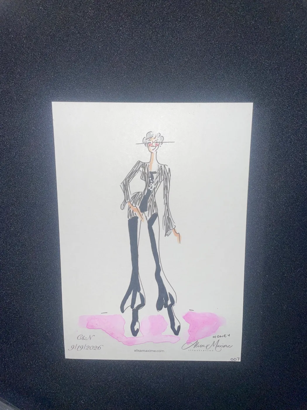 Live fashion sketch 6 from Wedding Celebration in Chicago