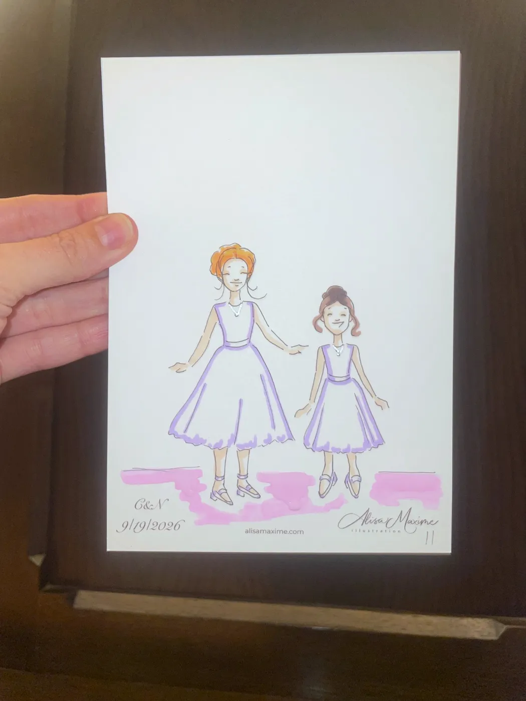 Live fashion sketch 8 from Wedding Celebration in Chicago