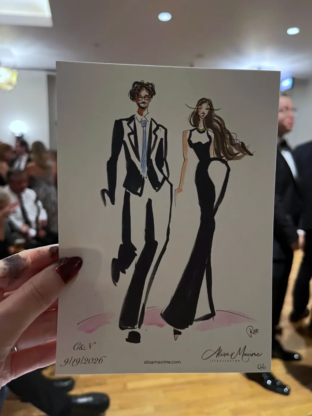 Live fashion sketch 15 from Wedding Celebration in Chicago