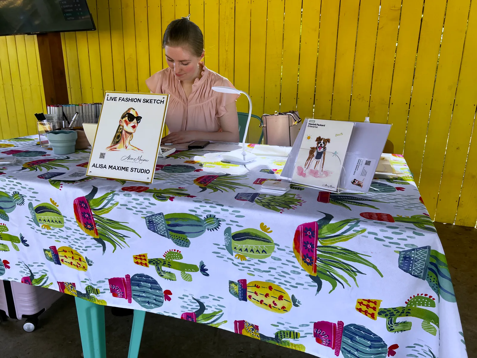 Our table at The Watering Bowl