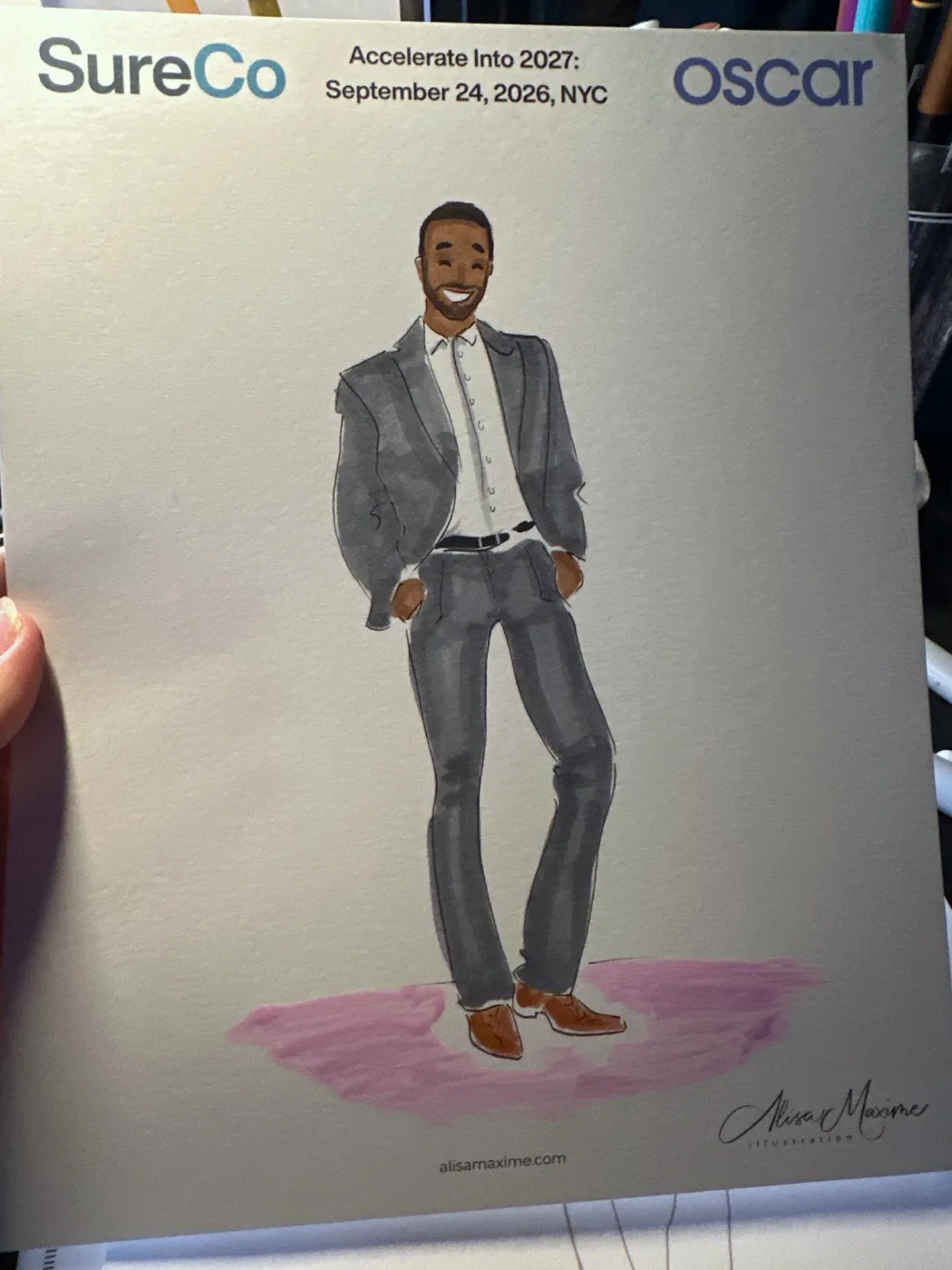 Live fashion sketch 7 from Corporate Party at Classic Car Club Manhattan