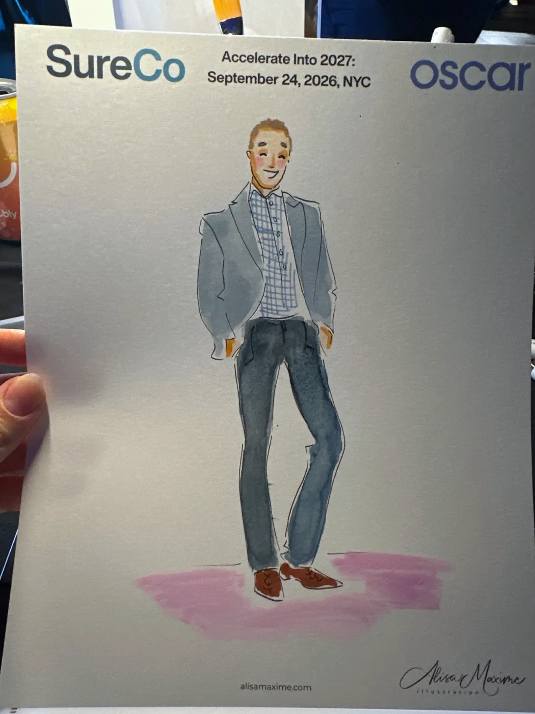 Live fashion sketch 3 from Corporate Party at Classic Car Club Manhattan