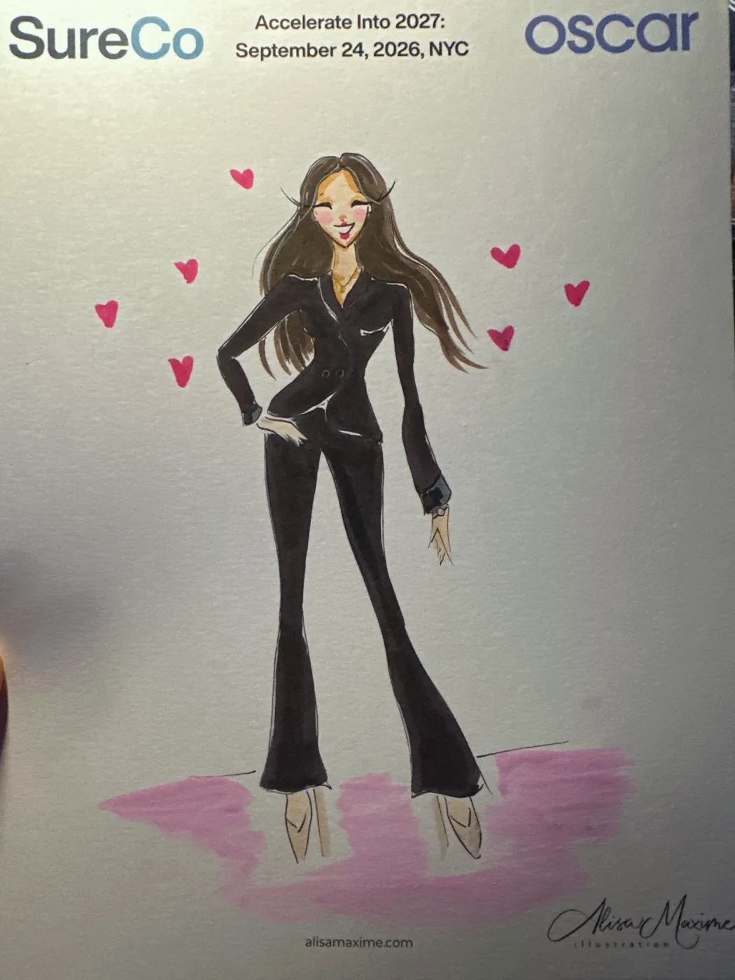 Live fashion sketch 6 from Corporate Party at Classic Car Club Manhattan