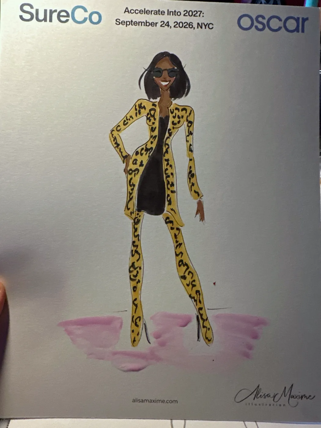 Live fashion sketch 10 from Corporate Party at Classic Car Club Manhattan
