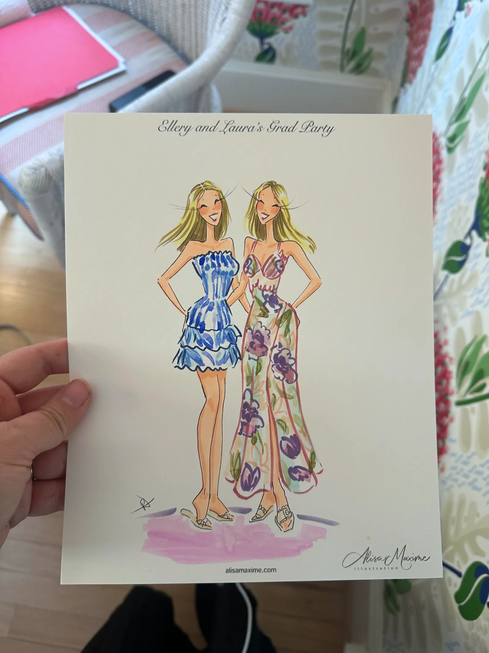 Live fashion sketch 6 from Graduation Celebration in Dallas