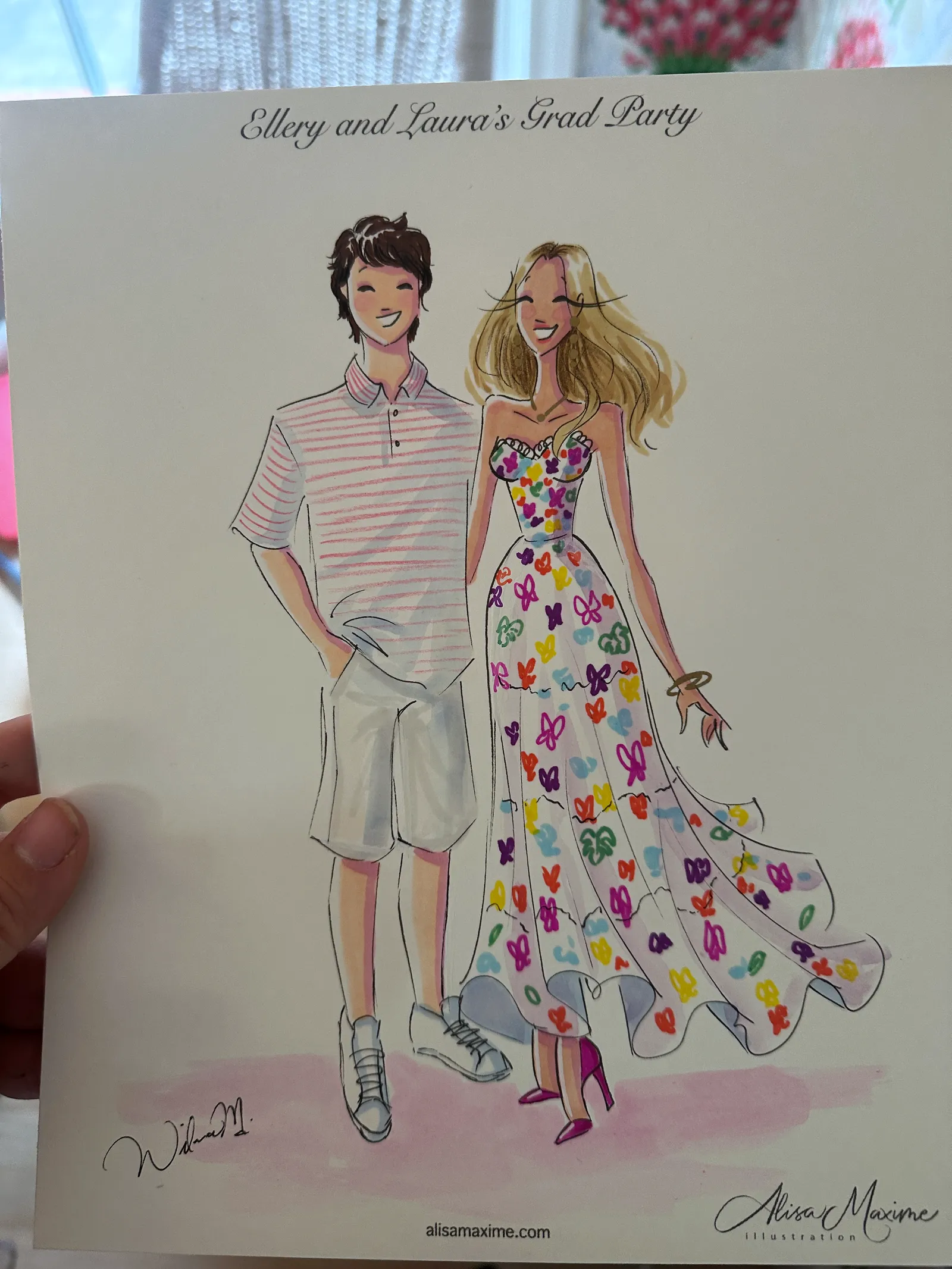 Live fashion sketch 5 from Graduation Celebration in Dallas