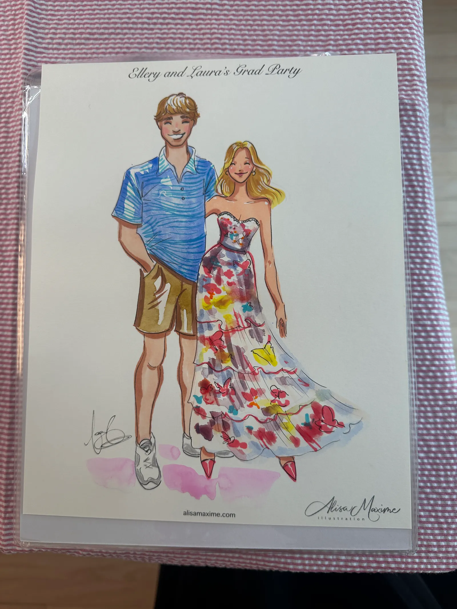 Live sketch from Graduation Celebration in Dallas