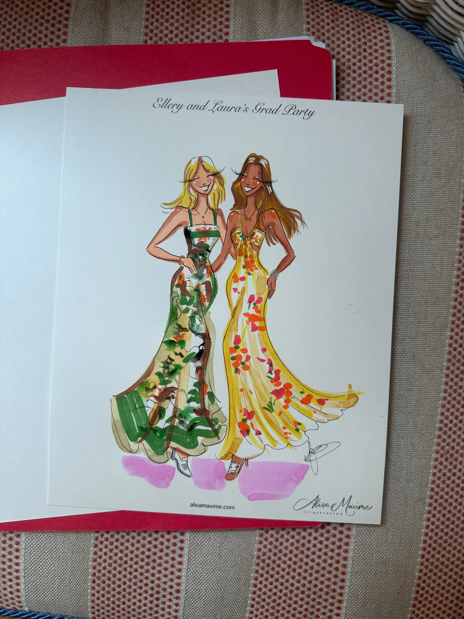 Live fashion sketch 11 from Graduation Celebration in Dallas