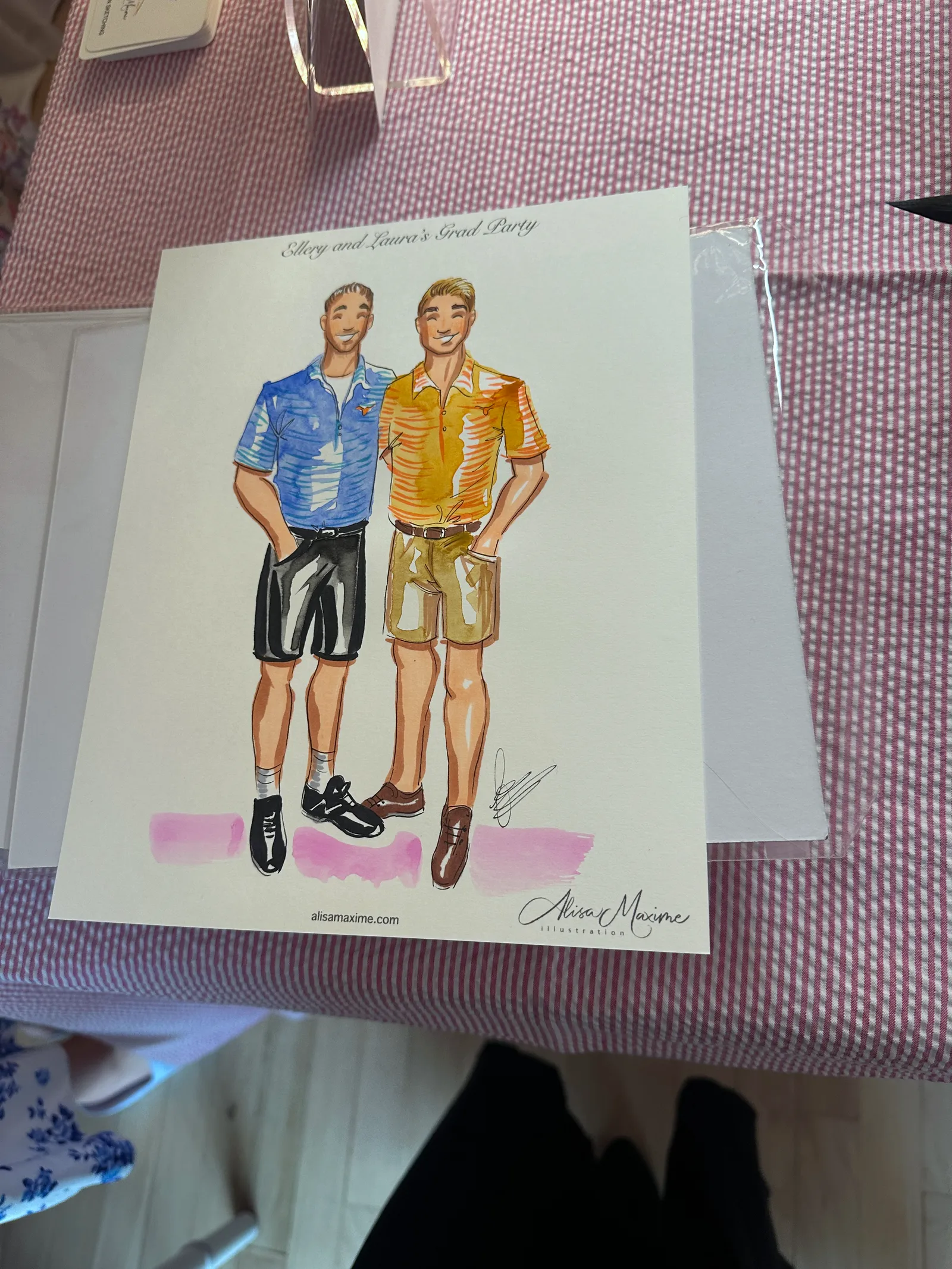 Live fashion sketch 4 from Graduation Celebration in Dallas