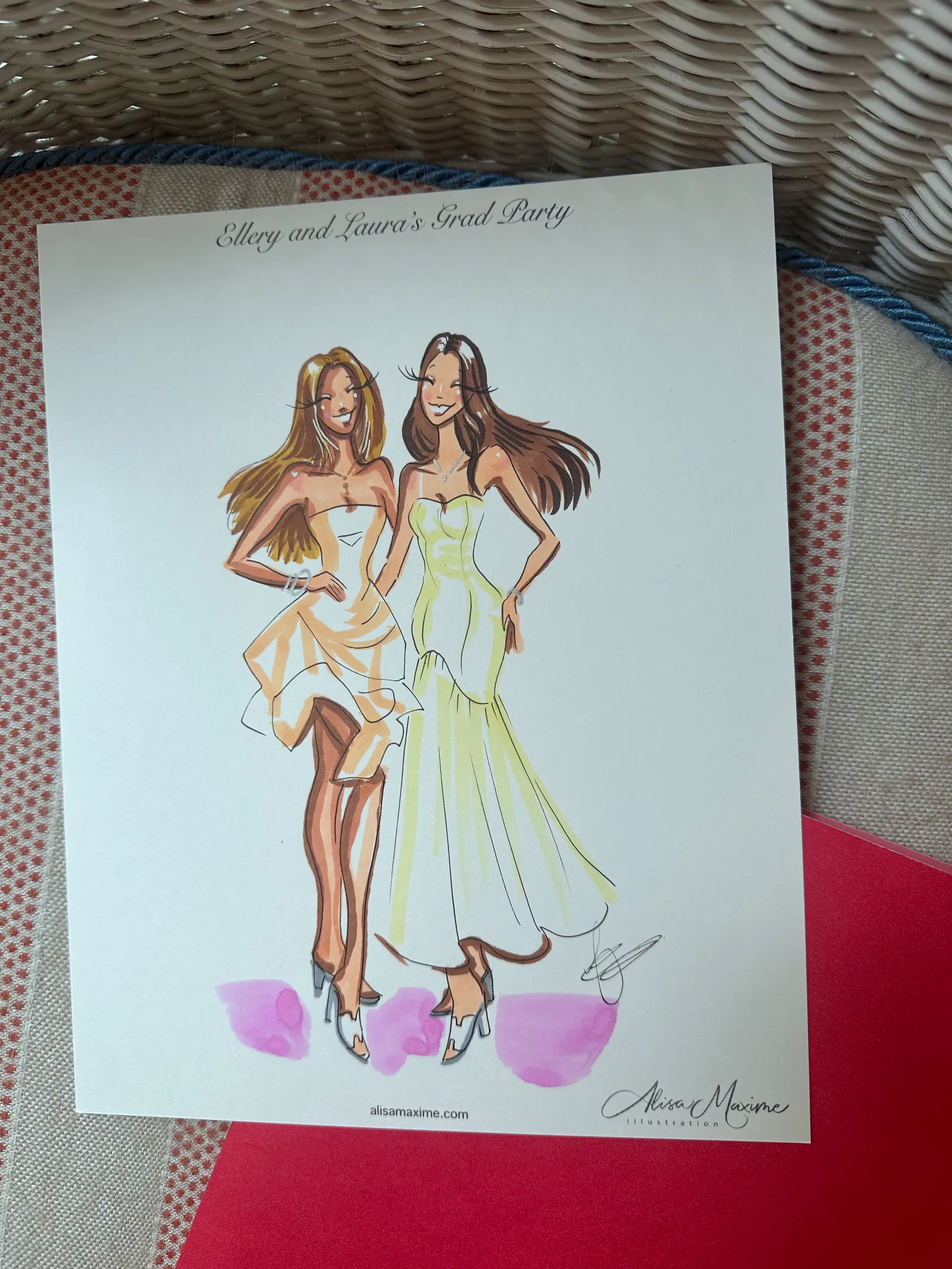 Live fashion sketch 15 from Graduation Celebration in Dallas
