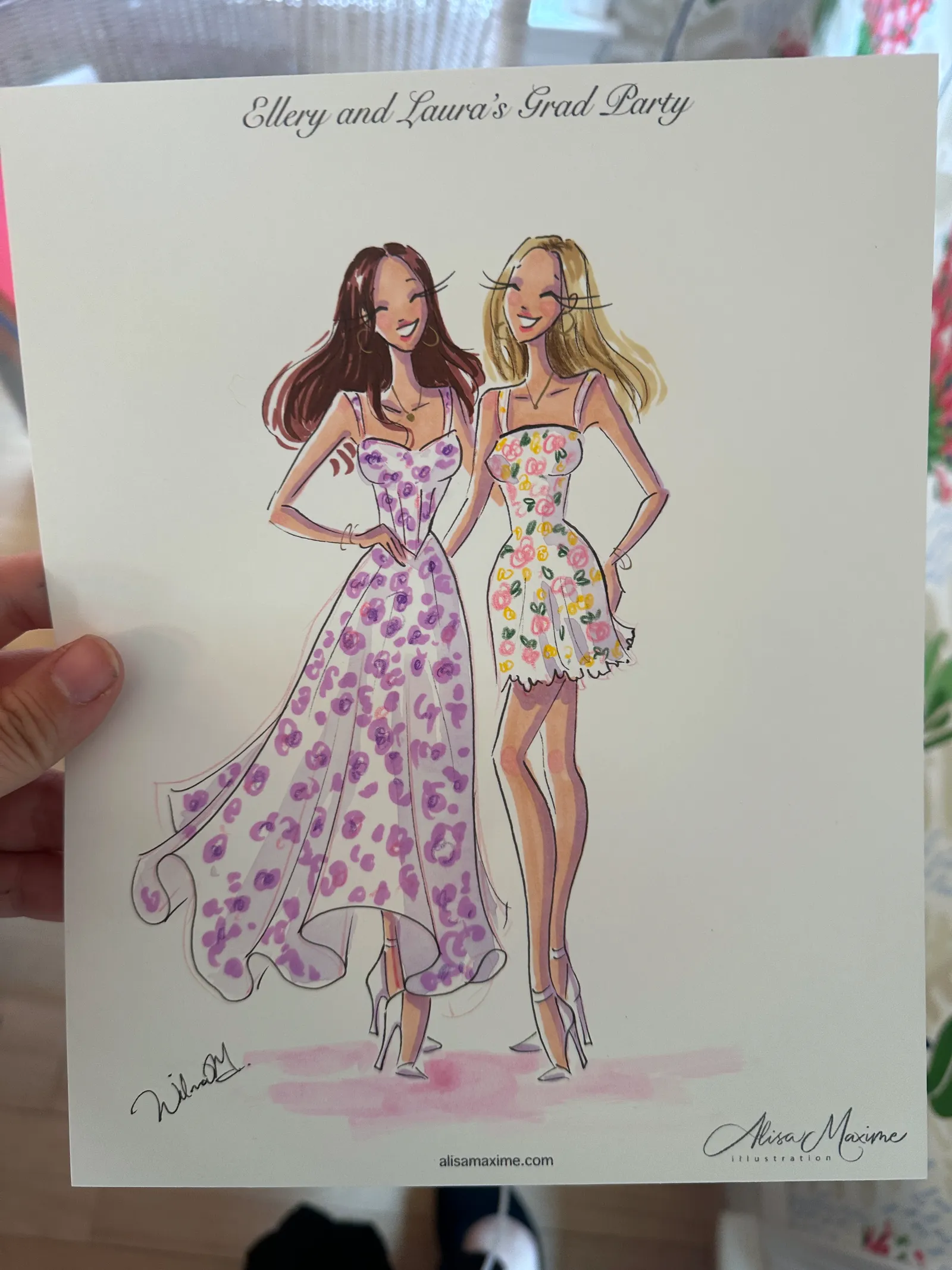 Live fashion sketch 7 from Graduation Celebration in Dallas