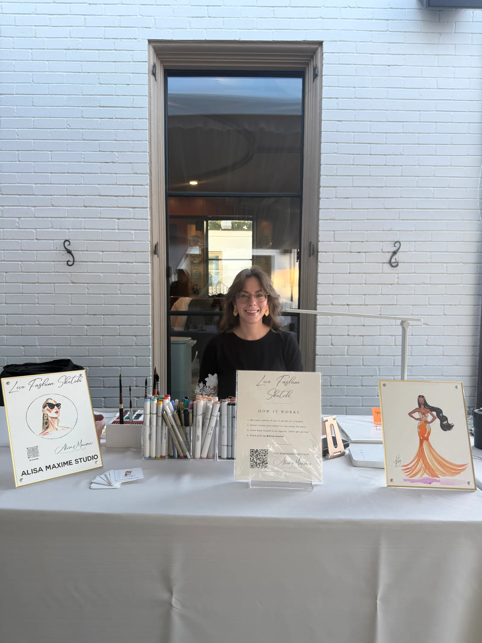 Our table at The Dallas Arboretum and Botanical Garden