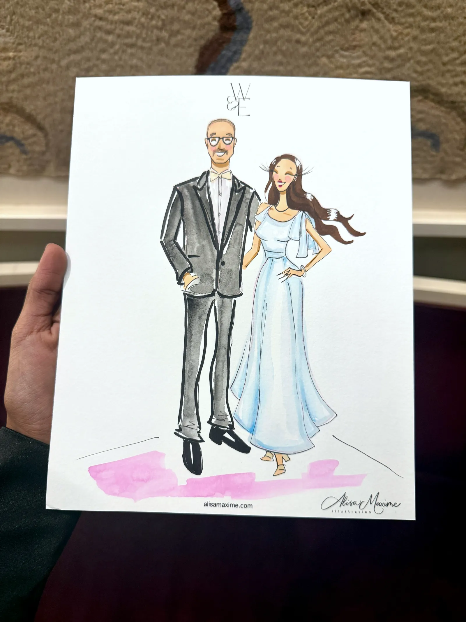 Live fashion sketch 10 from Wedding Celebration at the Dallas Arboretum