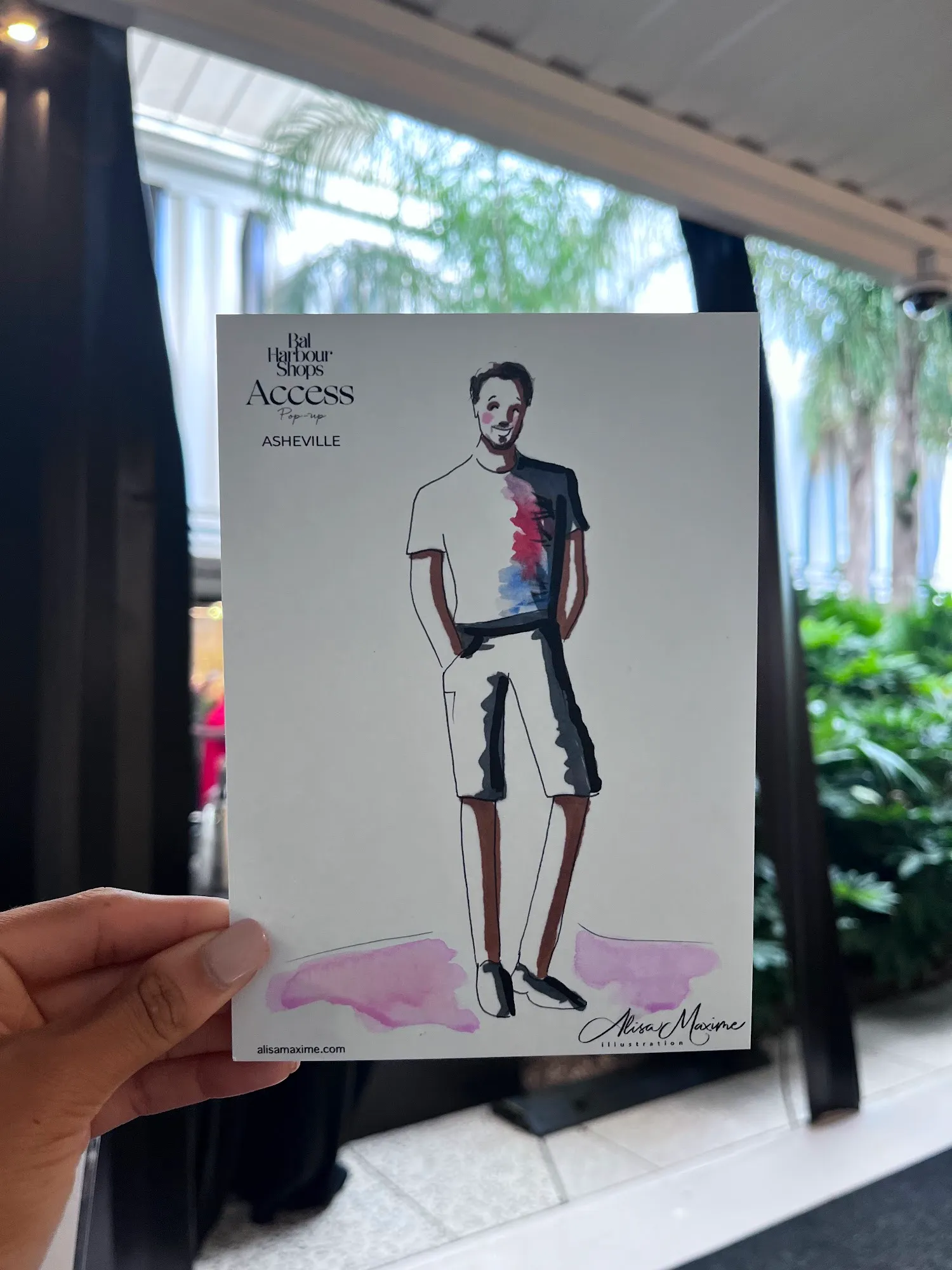 Live fashion sketch 4 from Chic Sketching Event at Tanger Outlets Asheville