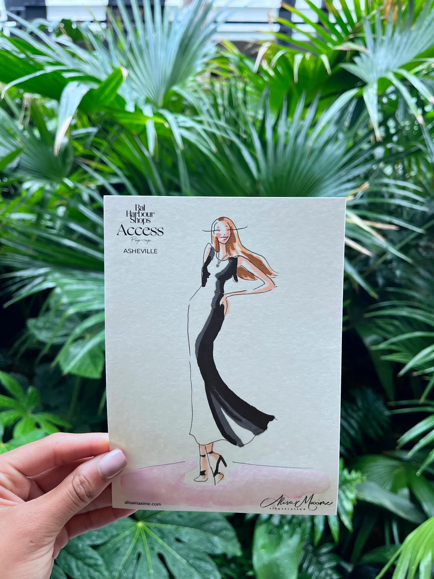 Live fashion sketch 13 from Chic Sketching Event at Tanger Outlets Asheville